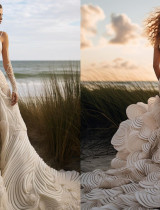 Svadobné šaty ako umelecké dielo – také niečo ste ešte nevideli!