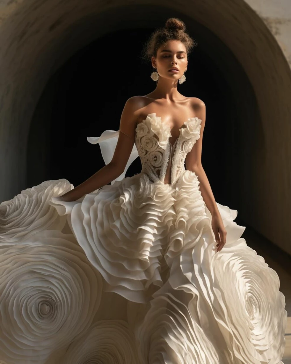 extravagantné svadobné šaty