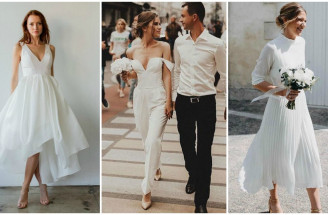 Civilný sobáš bez svadobnej hostiny: Aké svadobné šaty zvoliť?