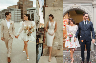 Elegantné i nadčasové: Aj také môžu byť krátke svadobné šaty!