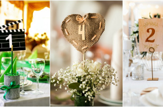 DIY čísla na svadobné stoly: Inšpiruj sa skvelými nápadmi