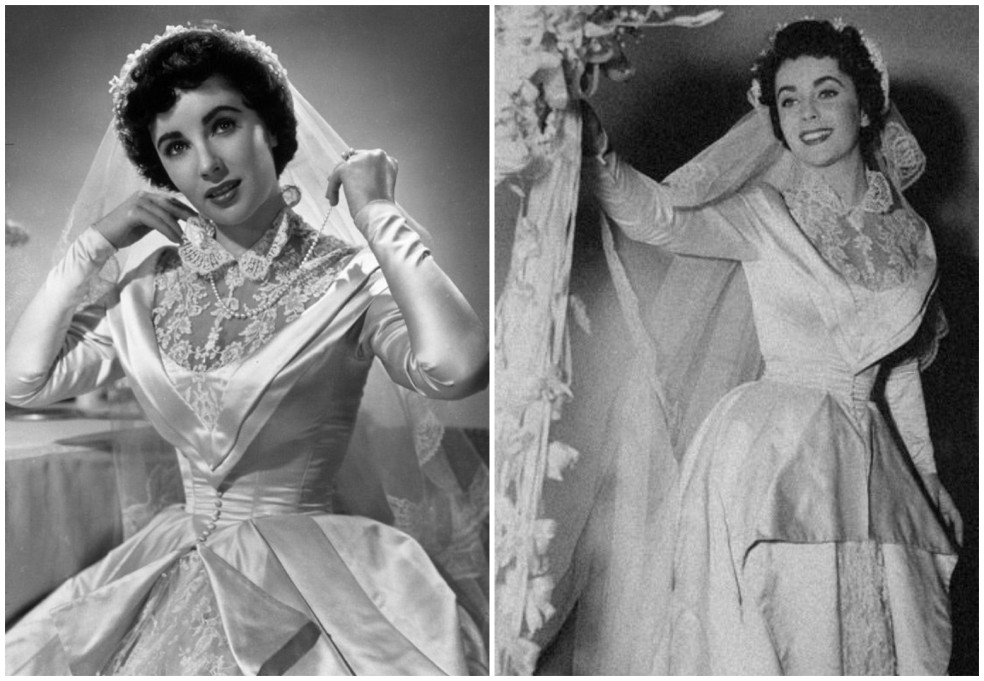 svadobné šaty Elizabeth Taylor
