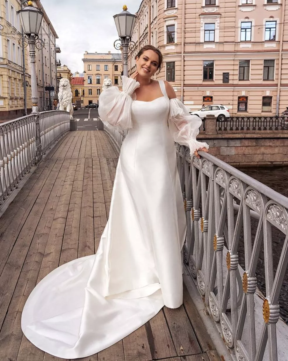 Plus size svadobné šaty