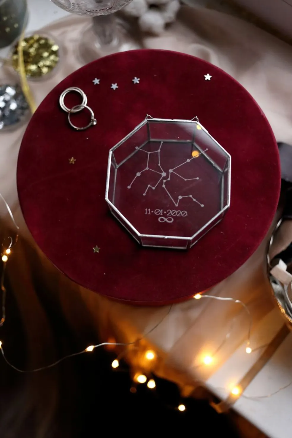 personalizovaná krabička na prstene