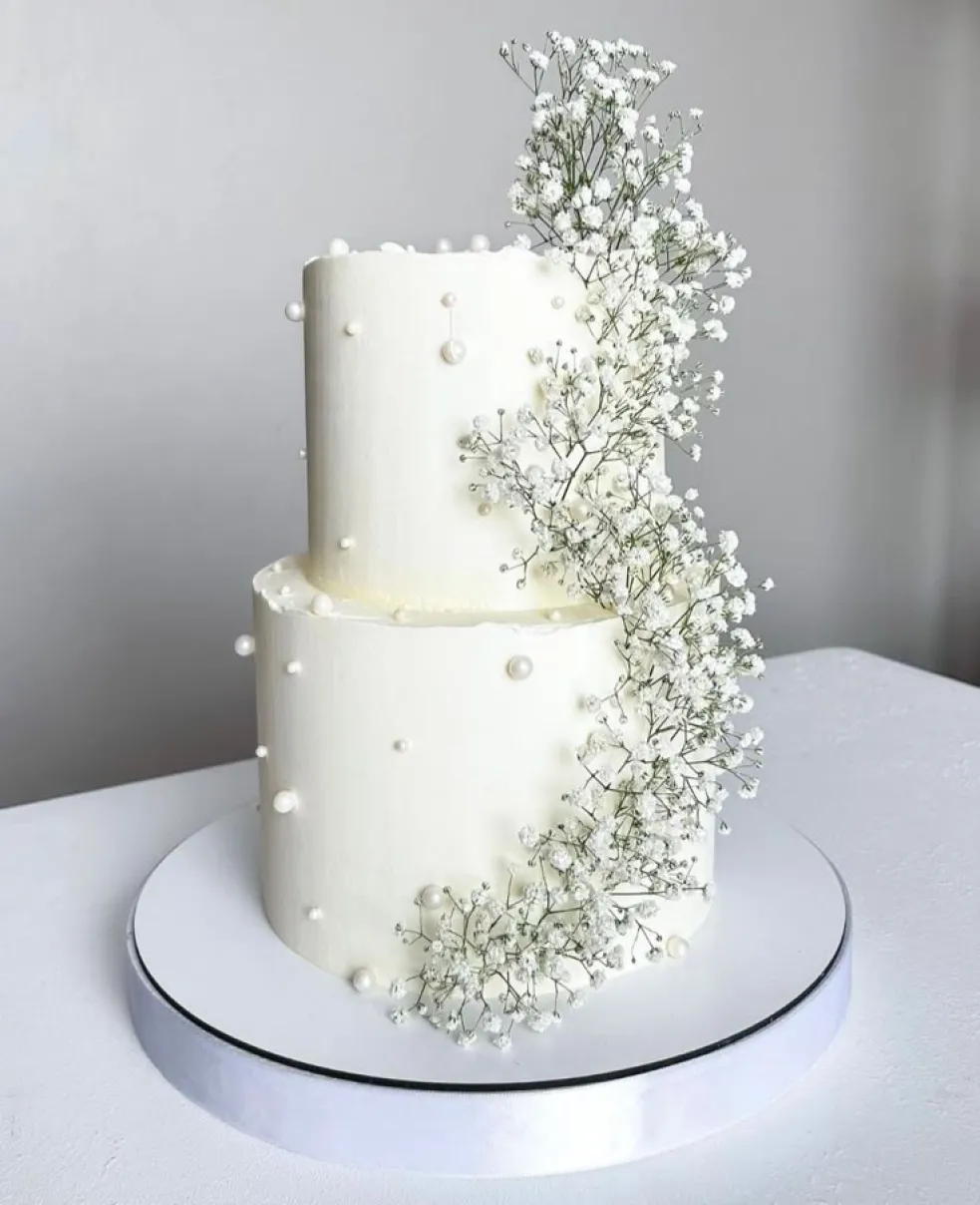 moderná svadobná torta