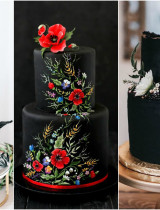 Čierna svadobná torta: Neuveriteľné, ale je to trend, ktorému podľahneš!