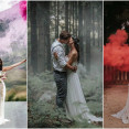 Svadobné fotografie s dymovou bombou: Tie jednoducho musíš mať!