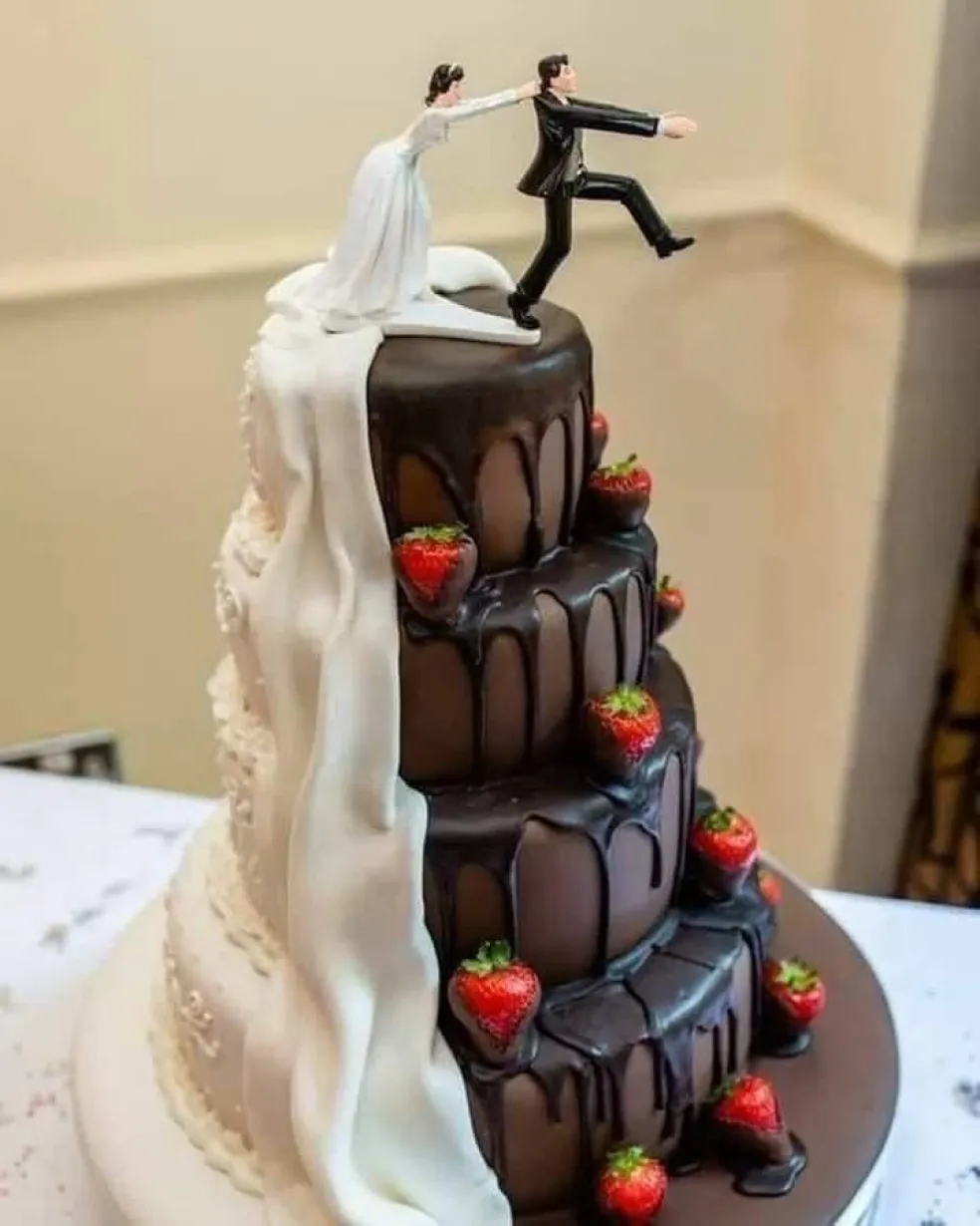personalizovaná svadobná torta