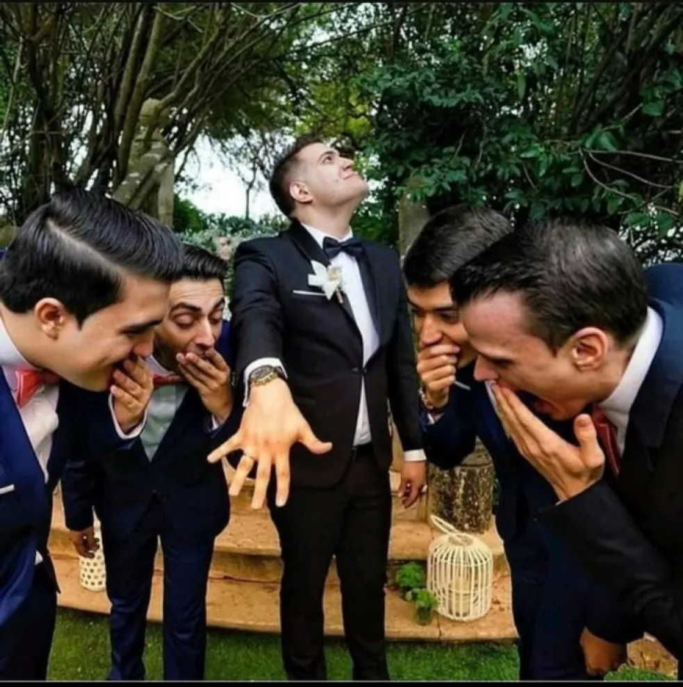 zábavné svadobné fotky
