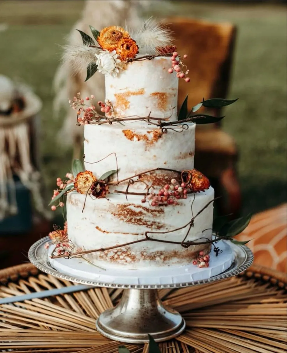 torta s jesenným motívom