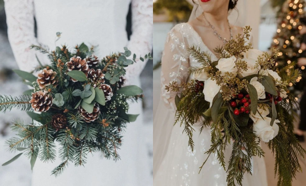 Kytica na zimnú svadbu