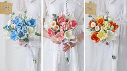 Večná svadobná kytica, ktorá nikdy nezvädne?! Vsaďte na romantickú háčkovanú kyticu