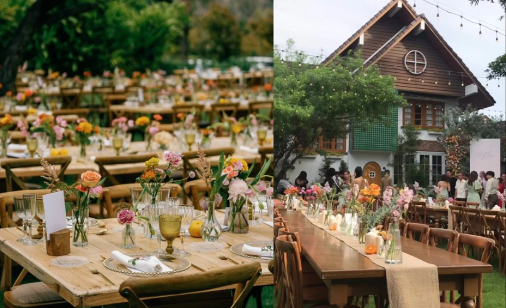 stoly bez obrusu svadobný trend 2026