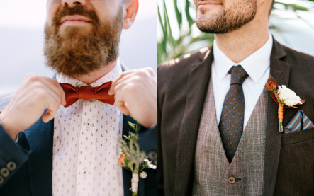 motýlik alebo kravata pre ženícha