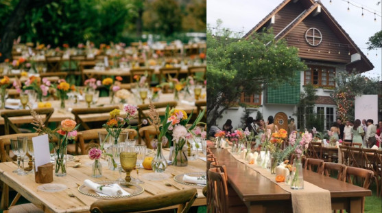 Stoly bez obrusov: Zamiluješ si tento výrazný svadobný trend roku 2026 aj ty?