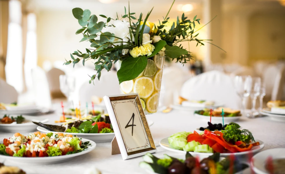 Vegánske svadobné menu