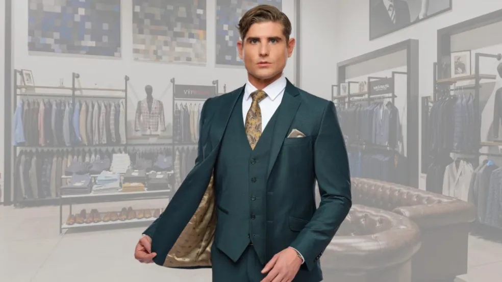 Podšívka a detaily svadobného saka