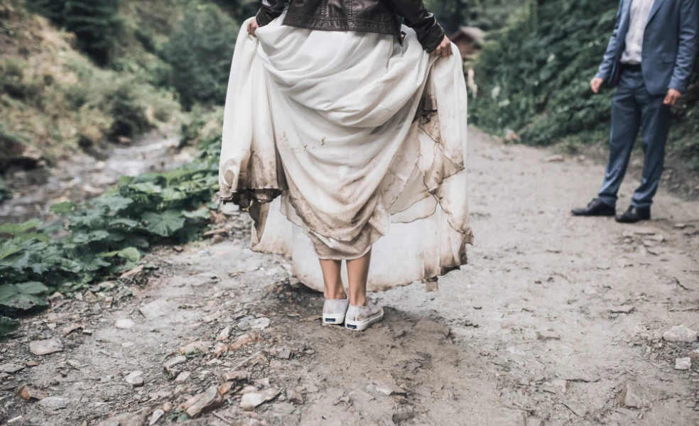 problémy so svadobnými šatami