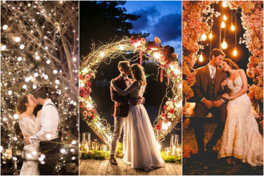 Nočné svadobné fotografie so svetlami: Romantika, ktorá ti vyrazí dych!